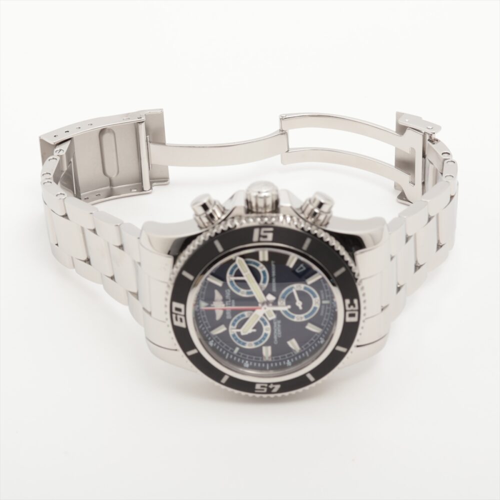 Breitling Supercean Chronograph A73310 M2000 Automatic 46mm S. Steel Box Papers US Seller - Image 7