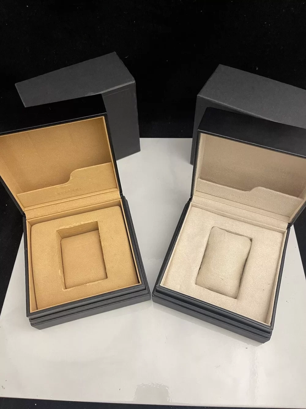 Bulgari Original Watch Box Size Large Good Condition Lot of 2 (5.75 x 5.75 x 4)