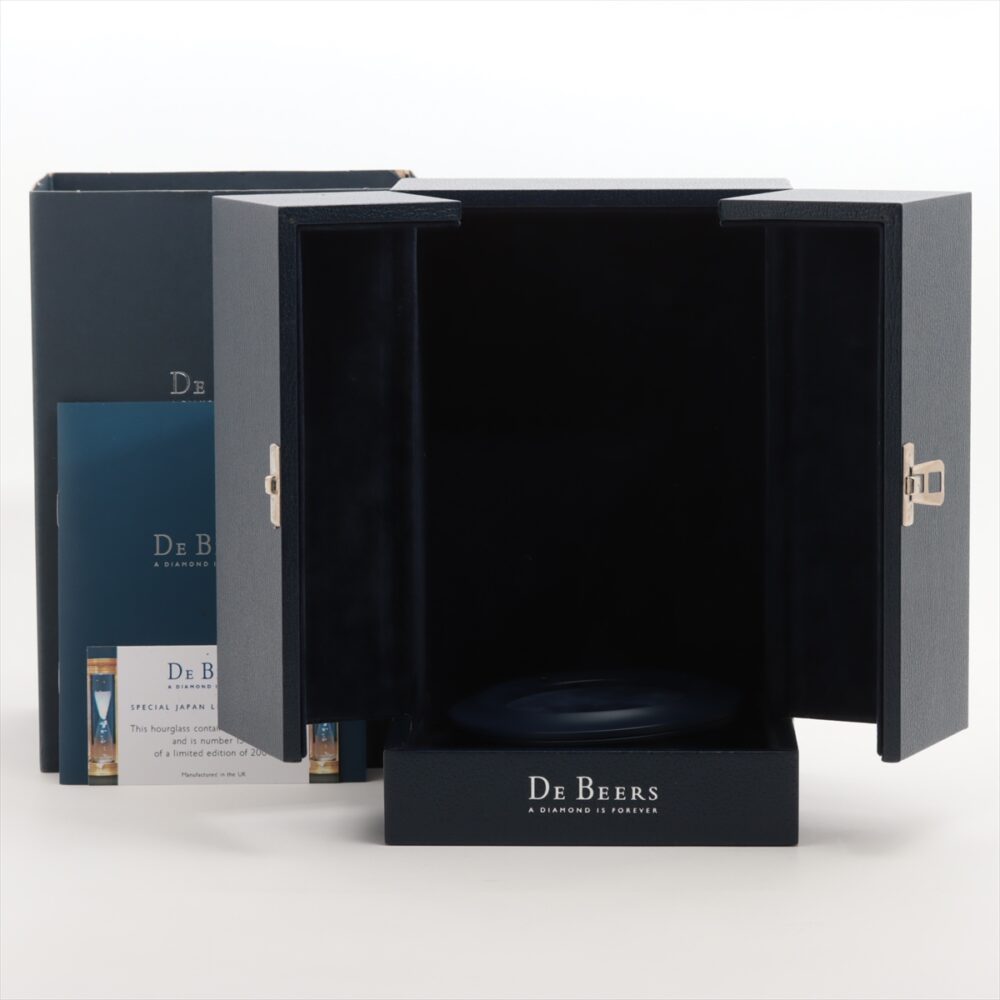 De Beers Limited Edition Millennium 2000 Diamond Brass Hourglass- Rare! - Image 3