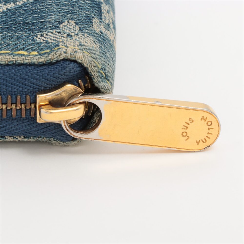 Louis Vuitton Monogram Denim Zippy Wallet M95341 CA4017 Good Condition From California - Image 4