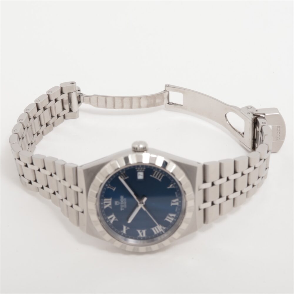 Tudor Royal 28500 Blue Dial Steel Mint Condition Box Papers From California - Image 5