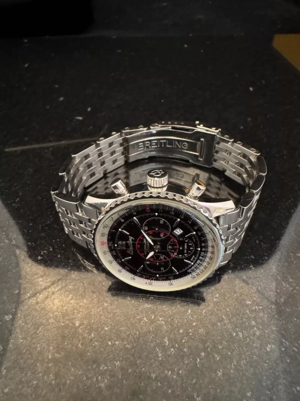 Breitling Navitimer Montbrillant A41330 Automatic Steel Chronograph Box Papers From California - Image 3