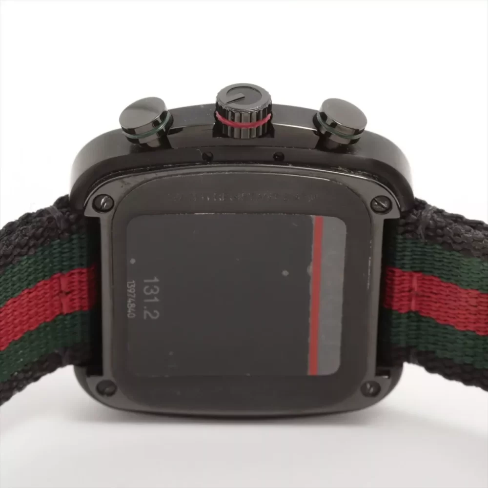Gucci Coupe 131.2 Black PVD 44mm Chronograph Nylon Strap - Image 3
