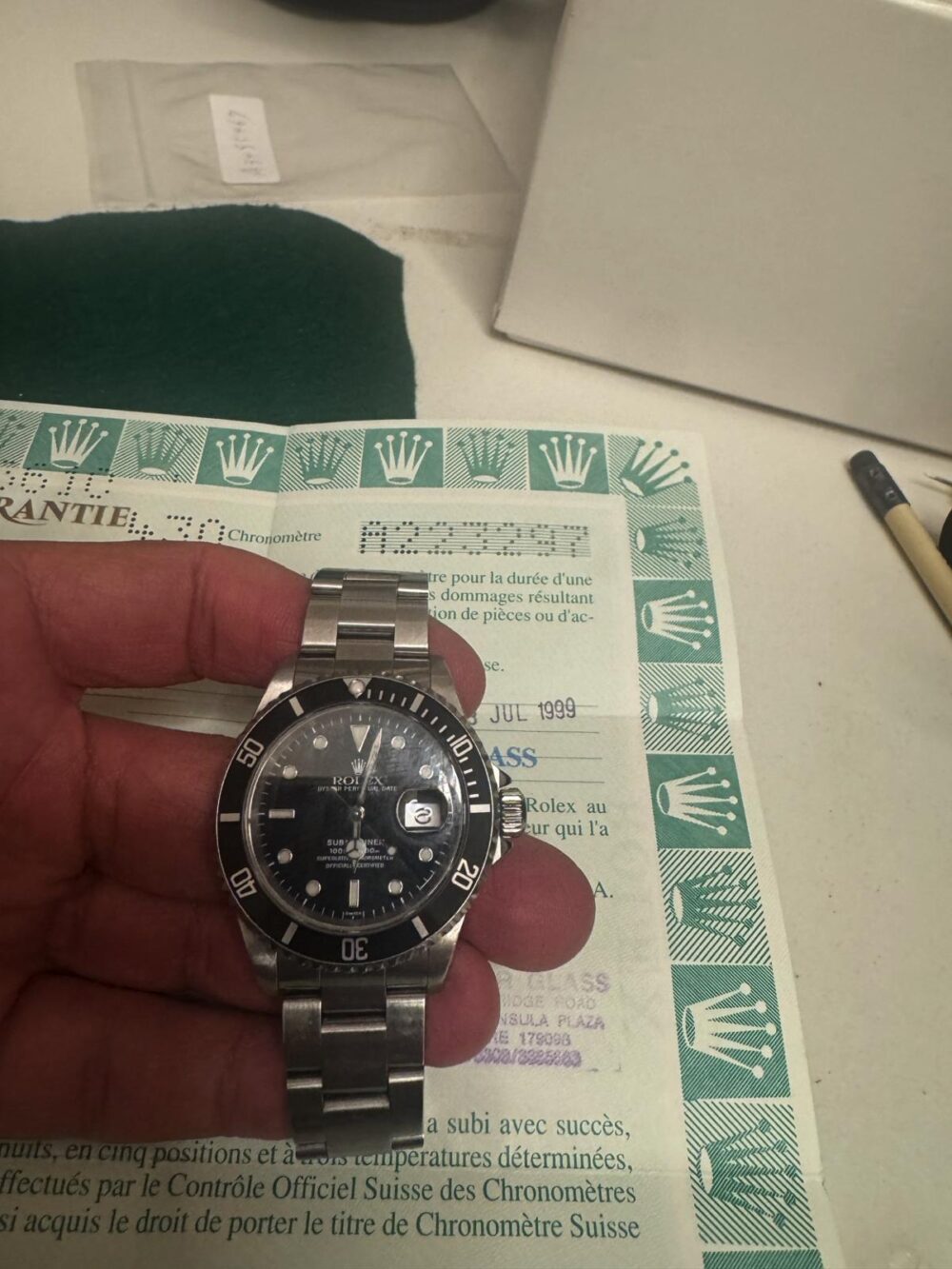 Rolex Submariner 16610 Serial A Box Papers - Image 3