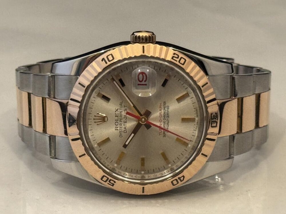Rolex Datejust Turn-O-Graph 116261 Rose Gold/SS Excellent Condition w Box US Seller - Image 6