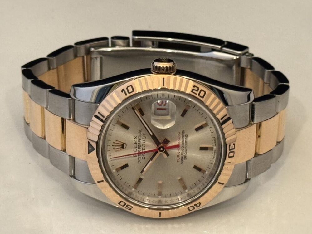 Rolex Datejust Turn-O-Graph 116261 Rose Gold/SS Excellent Condition w Box US Seller - Image 5